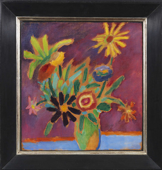 Alexej von Jawlensky - Bunte Blumen - Rahmenbild