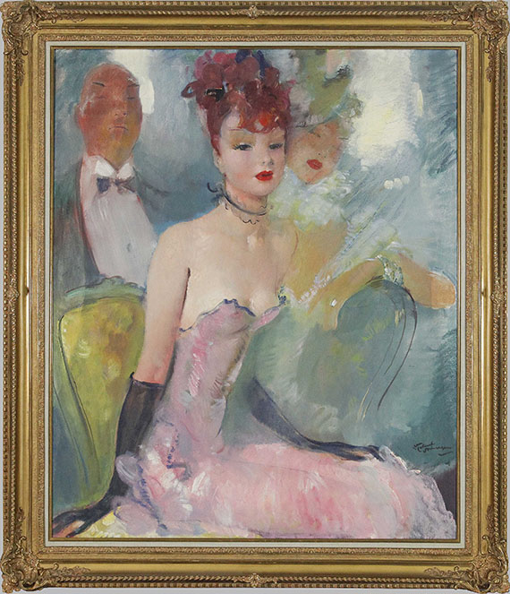 Jean-Gabriel Domergue - La Loge - Rahmenbild