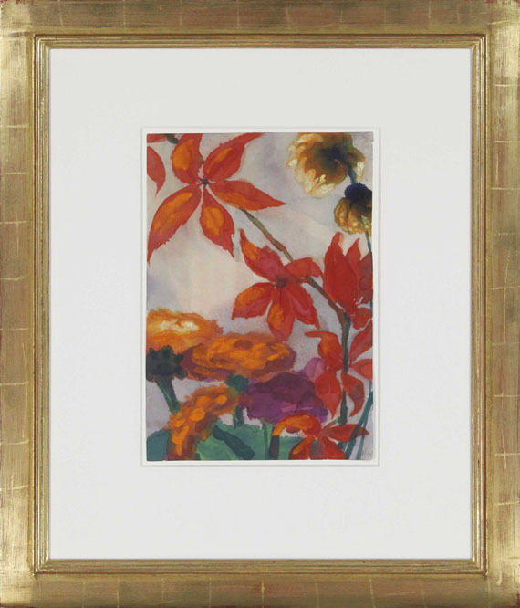 Nolde - Zinnien und Sonnenblumen