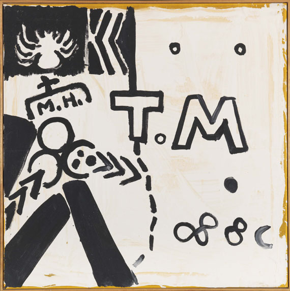 A. R. Penck (d.i. Ralf Winkler) - Ohne Titel - Rahmenbild