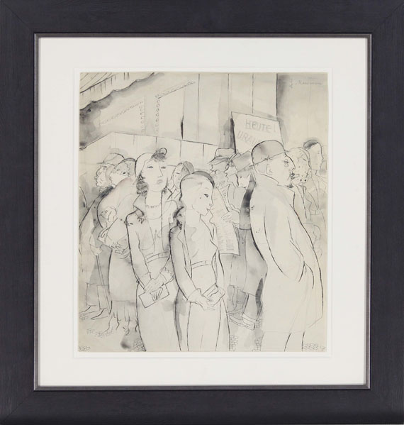 Jeanne Mammen - Vor der Theaterkasse - Rahmenbild