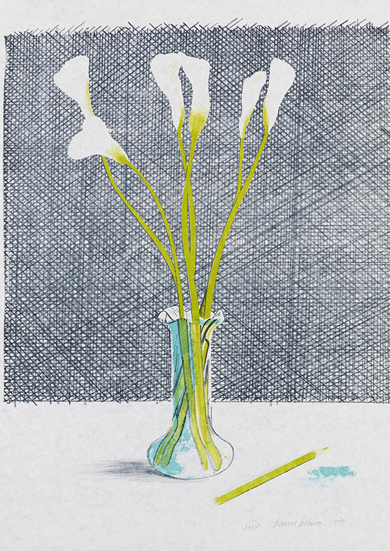 Hockney - Lillies