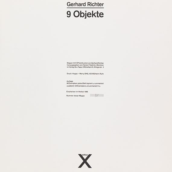 Gerhard Richter - 9 Objekte - Weitere Abbildung