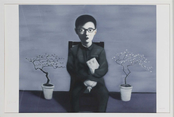 Zhang Xiaogang - Boy and Tree - Planche No. 16 - Rahmenbild