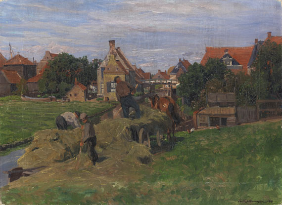 Friedrich Kallmorgen - Heuernte (Holland)