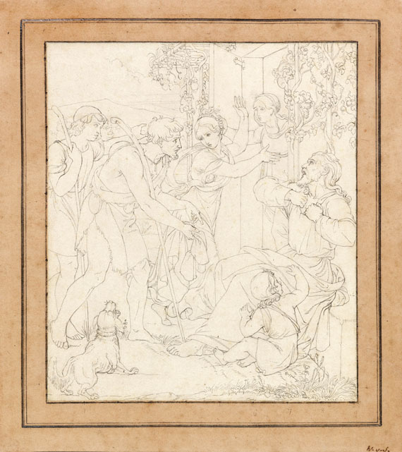 Friedrich Wilhelm Schadow - Die Klage Jakobs um Joseph (Freskoentwurf für die Casa Bartholdy in Rom) - Weitere Abbildung