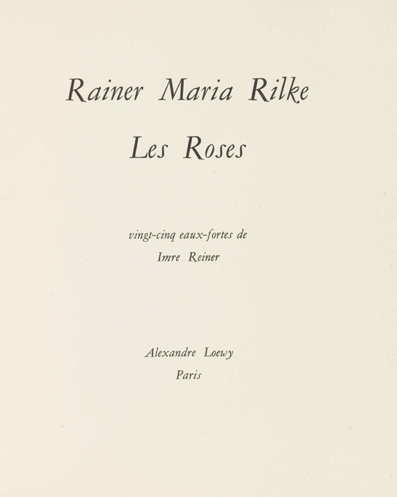Imre Reiner - Les Roses - Weitere Abbildung