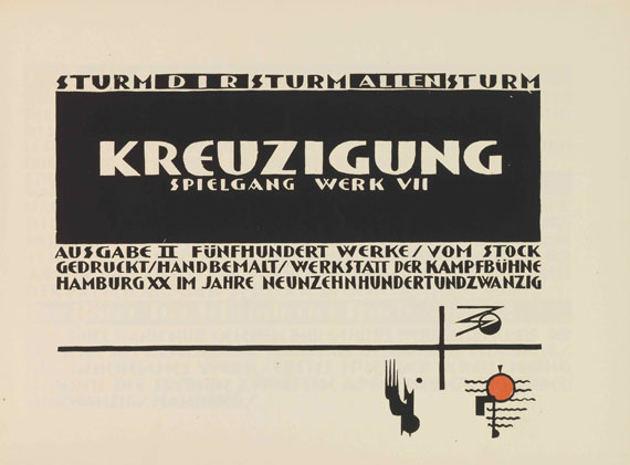 Lothar Schreyer - Kreuzigung Spielgang Werk VII Hamburg