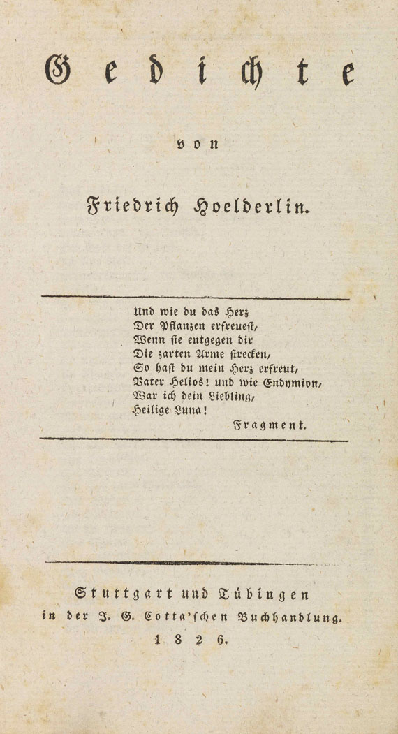Friedrich Hölderlin - Gedichte - Weitere Abbildung