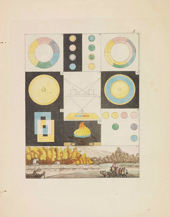 Johann Wolfgang von Goethe - Zur Farbenlehre. 2 Textbde. und 1 Tafelband. - 1 Beigabe - Weitere Abbildung