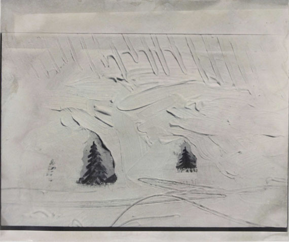 Sigmar Polke - Übermalung eines Bildes Winterlandschaft - Weitere Abbildung