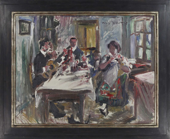 Lovis Corinth - Tiroler Bauernstube - Rahmenbild