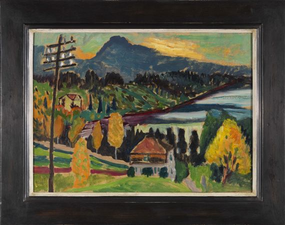 Gabriele Münter - Murnauer Landschaft - Rahmenbild