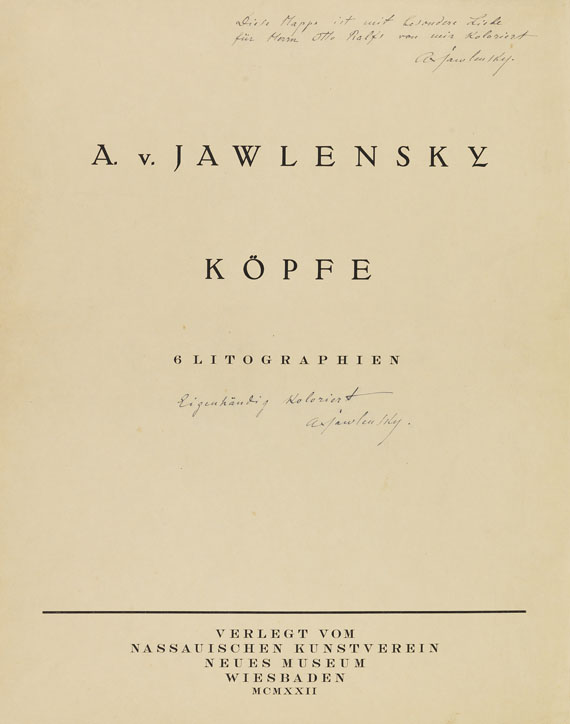 Alexej von Jawlensky - Köpfe - Weitere Abbildung