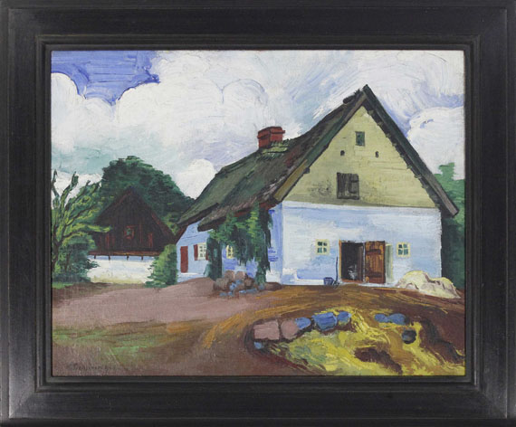 Hermann Max Pechstein - Weißes Haus - Rahmenbild