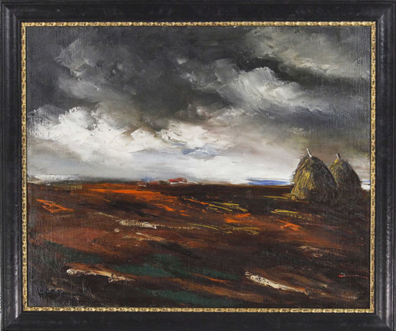 Maurice de Vlaminck - Paysage aux meules - Rahmenbild