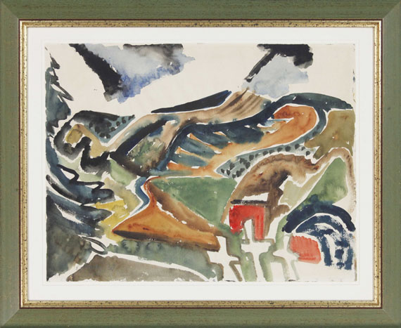 Ernst Wilhelm Nay - Drei Kreuze (Taunus) - Rahmenbild