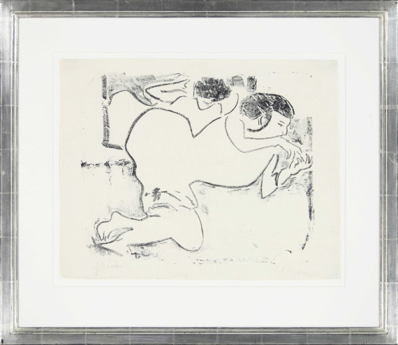 Ernst Ludwig Kirchner - Fingerspielende Dodo - Rahmenbild