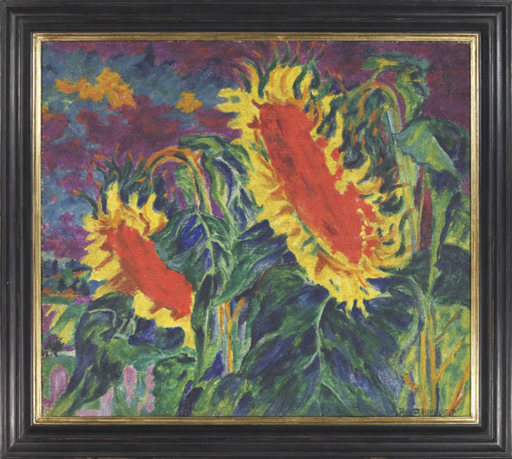Philipp Bauknecht - Zwei Sonnenblumen - Rahmenbild