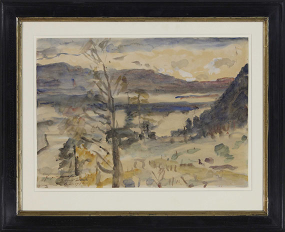 Lovis Corinth - Walchensee Landschaft - Rahmenbild