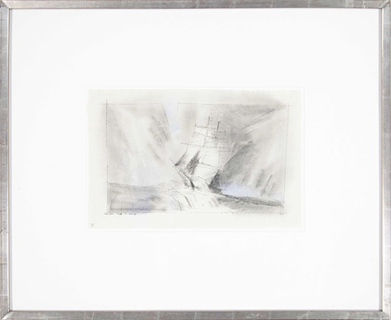 Lyonel Feininger - Brigg in Dünung - Rahmenbild