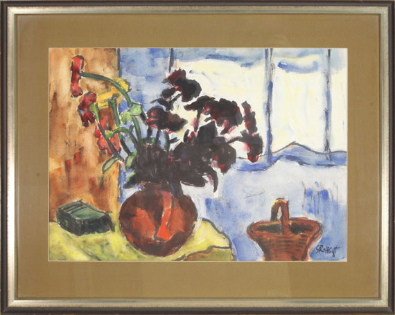 Karl Schmidt-Rottluff - Blumenstillleben - Rahmenbild