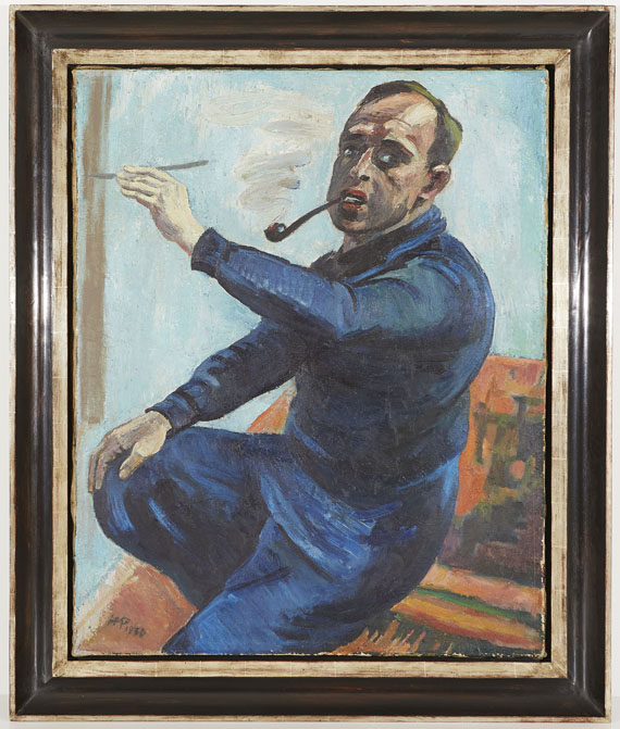 Hermann Max Pechstein - Selbstbildnis - Rahmenbild