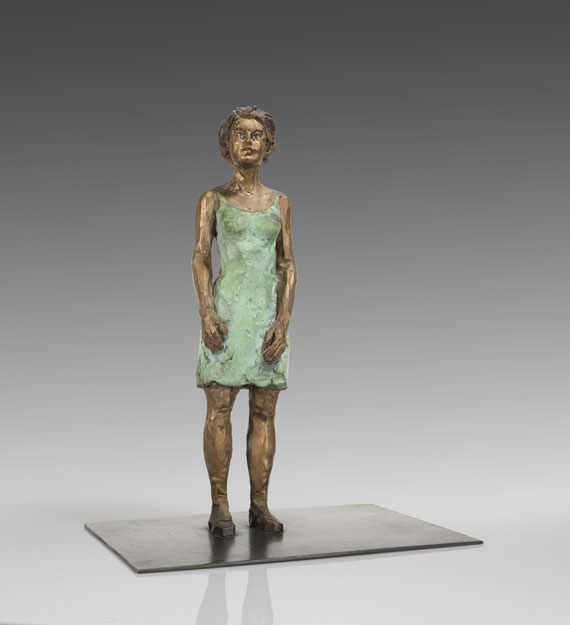 Stephan Balkenhol - Frau im grünen Kleid