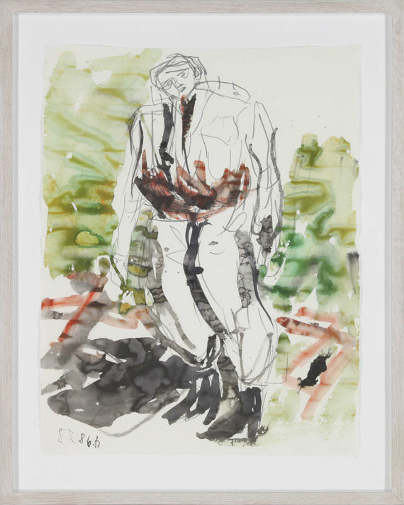 Georg Baselitz - Ein Grüner / A green one (Remix) - Rahmenbild