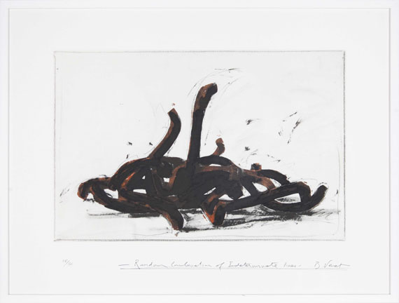 Bernar Venet - Random Combination of indeterminate Lines - Rahmenbild