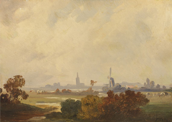 Friedrich Voltz - Herbstlandschaft in Holland