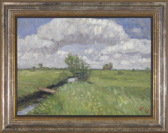 Otto Modersohn - Sommerliche Wümmewiesen - Rahmenbild