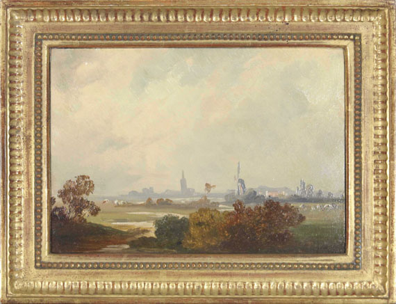 Friedrich Voltz - Herbstlandschaft in Holland - Rahmenbild