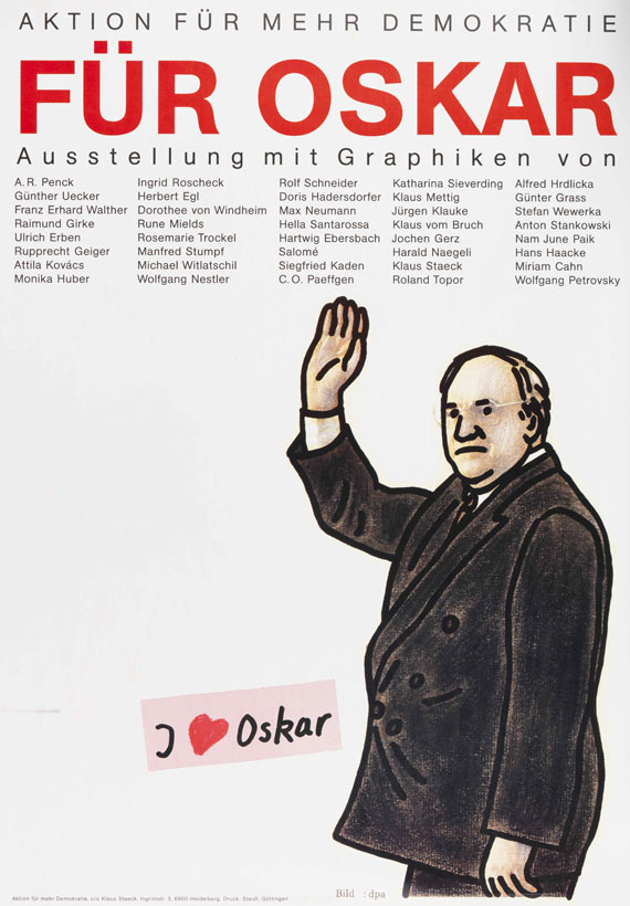   - Für Oskar Lafontaine. Mappe mit 40 Graphiken - Weitere Abbildung