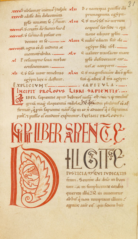  Biblia latina - Biblia latina. Handschrift auf Pergament, 12. Jahrhundert - Weitere Abbildung