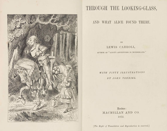 Lewis Carroll - Alice in Wonderland + Through the looking-glass. 2 Werke in 1 Schuber - Weitere Abbildung