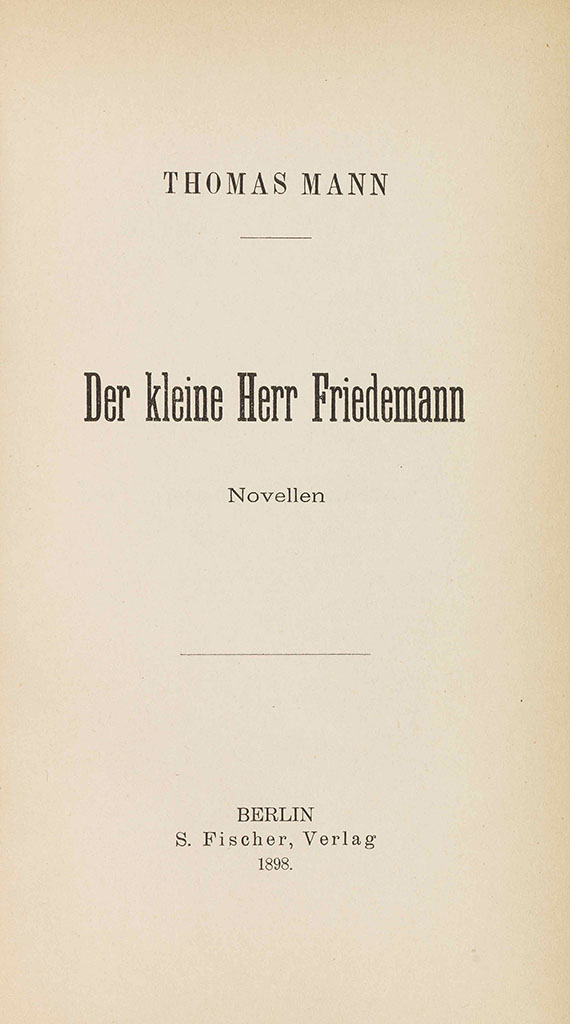 Thomas Mann - 3 Werke aus der Bibliothek Peter Pringsheim - Weitere Abbildung