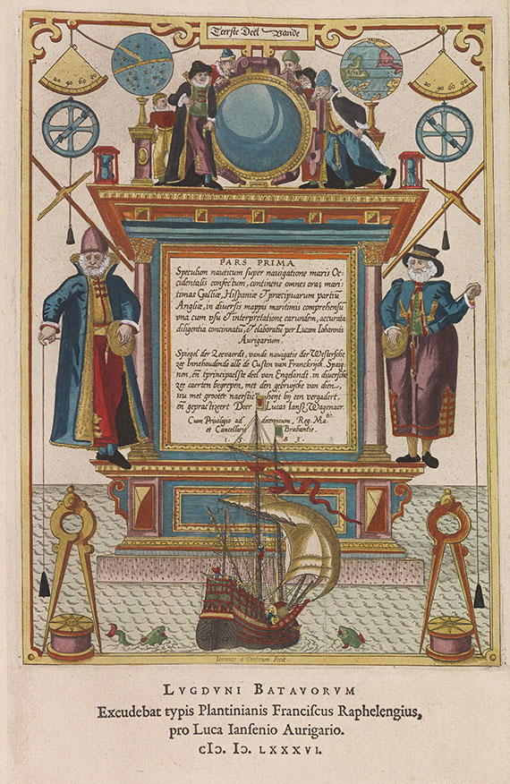 Lucas Janszoon Waghenaer - Speculum nauticum super navigatione maris, 2 Teile in 1 Band - Weitere Abbildung