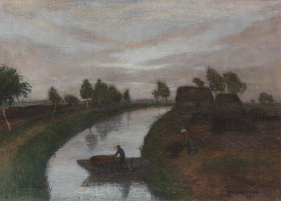 Otto Modersohn - Sommerabend im Moor