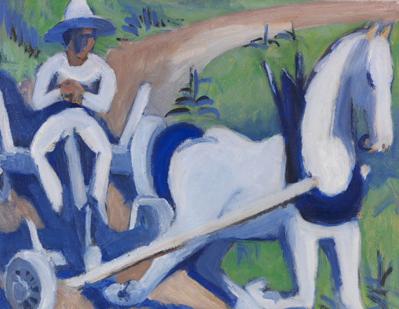 Ernst Ludwig Kirchner - Bauernwagen mit Pferd - Weitere Abbildung