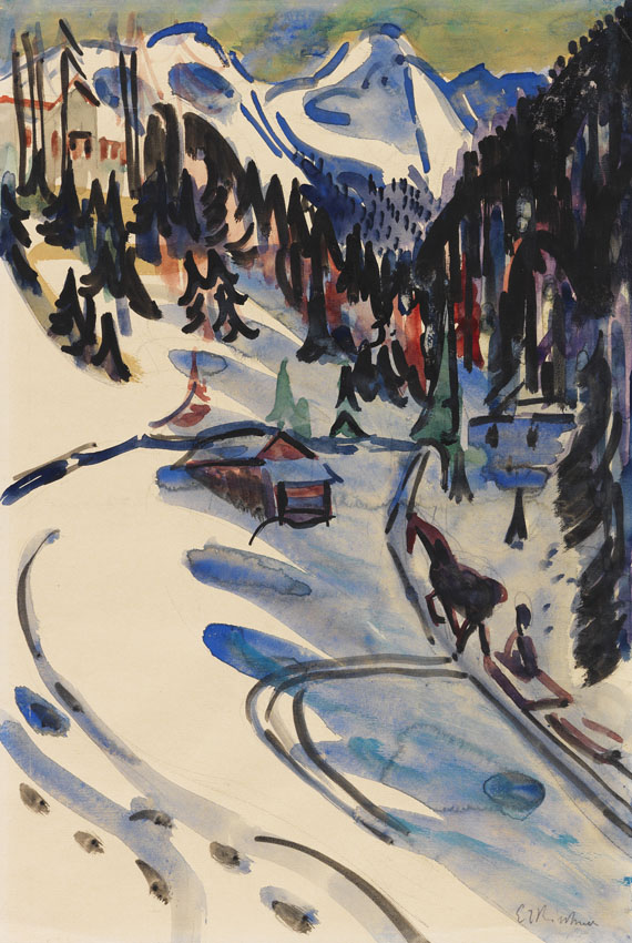 Sertigtal im Winter, 1924