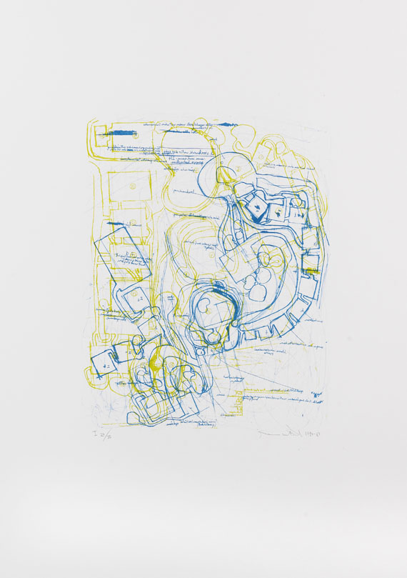 Hermann Nitsch - Architektur des Orgien und Mysterien Theaters (Mappe I)