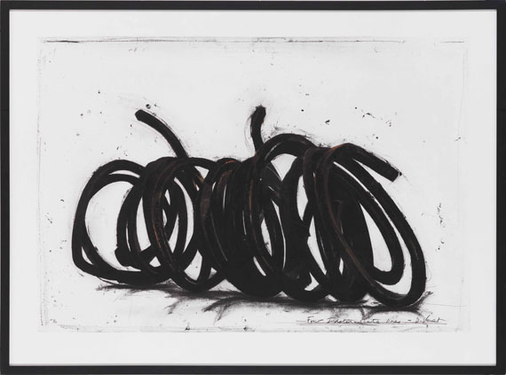 Bernar Venet - Four indeterminate Lines - Rahmenbild