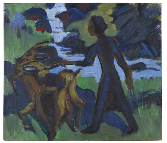 Ernst Ludwig Kirchner - Frau mit Ziege