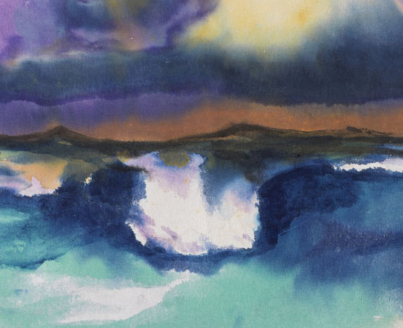 Emil Nolde - Sturzwelle unter violettem Himmel - Weitere Abbildung