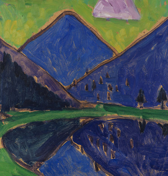 Gabriele Münter - Blick aufs Murnauer Moos (Blaue Berge) - Weitere Abbildung