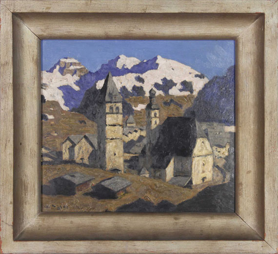 Alfons Walde - Bergstadt (Kitzbühel im Frühling) - Rahmenbild