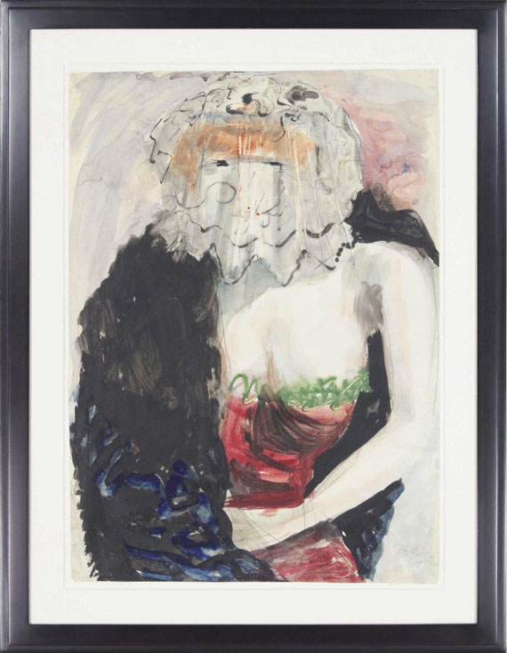 Otto Dix - Dame mit Pelzmantel - Rahmenbild