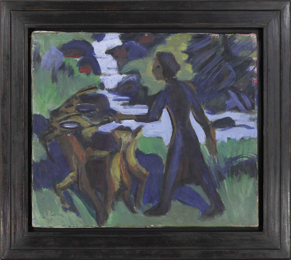 Ernst Ludwig Kirchner - Frau mit Ziege - Rahmenbild