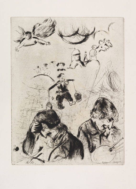 Marc Chagall - Gogol, Nicolas, Les ames mortes, 2 Bände - Weitere Abbildung